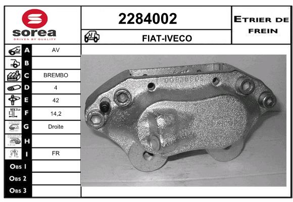 Staffa de freno SEEAC 4284002