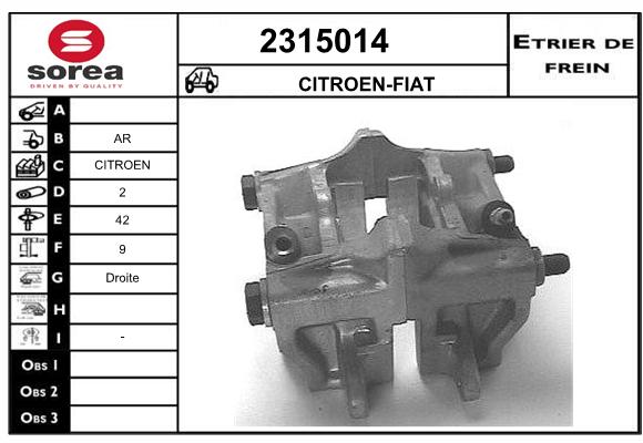 Staffa de freno SEEAC 4315014