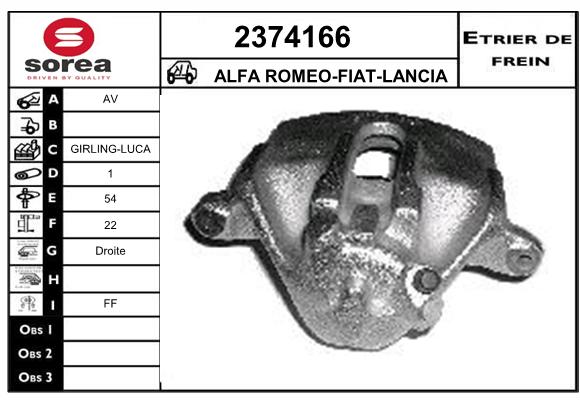 Staffa de freno SEEAC 4374166