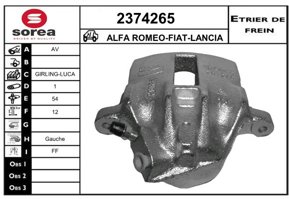 Staffa de freno SEEAC 4374265