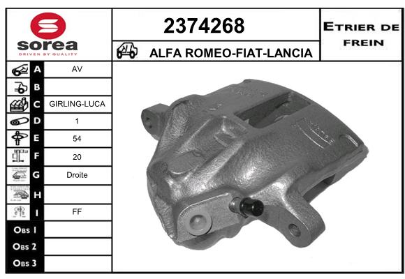 Staffa de freno SEEAC 4374268