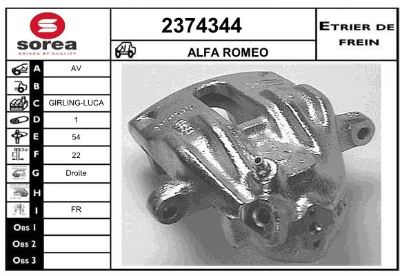 Staffa de freno SEEAC 4374344