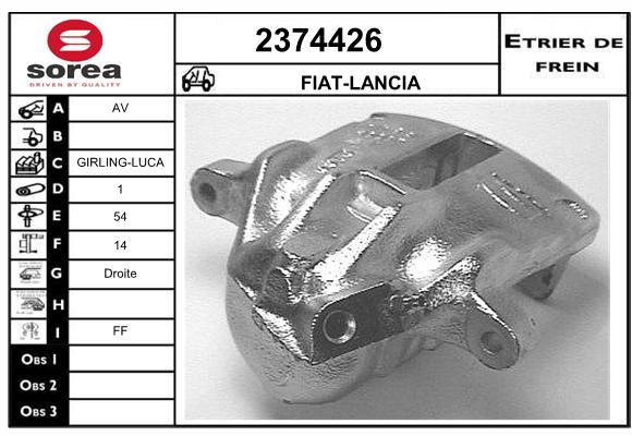 Staffa de freno SEEAC 4374426