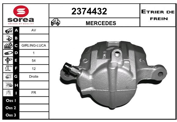 Staffa de freno SEEAC 4374432