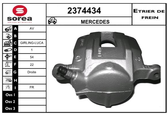 Staffa de freno SEEAC 4374434