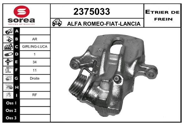 Staffa de freno SEEAC 4375033