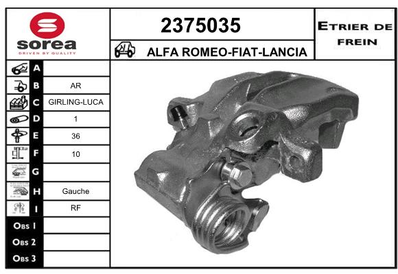 Staffa de freno SEEAC 4375035