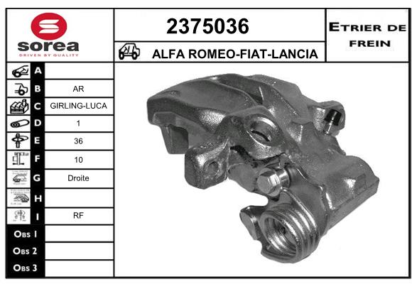 Staffa de freno SEEAC 4375036