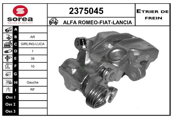 Staffa de freno SEEAC 4375045