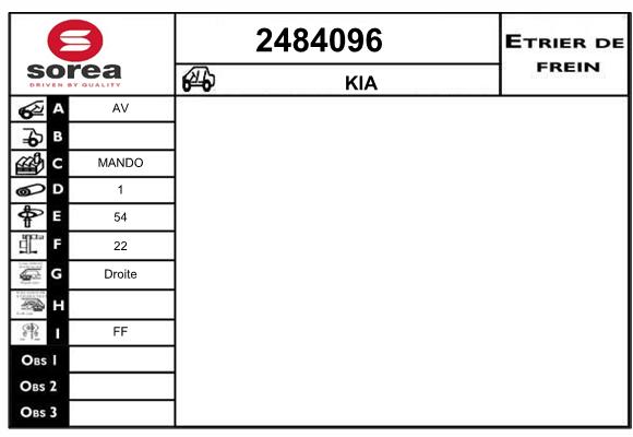 Staffa de freno SEEAC 4484096