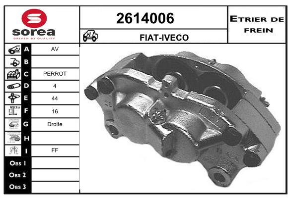 Staffa de freno SEEAC 4614006