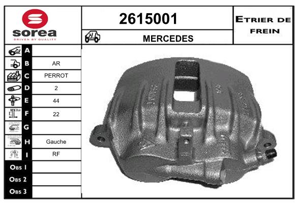 Staffa de freno SEEAC 4615001