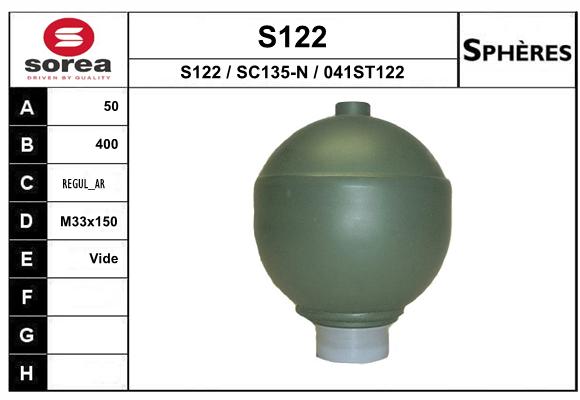 Sfera di sospensione SEEAC SC135-N (Venduto singolarmente)