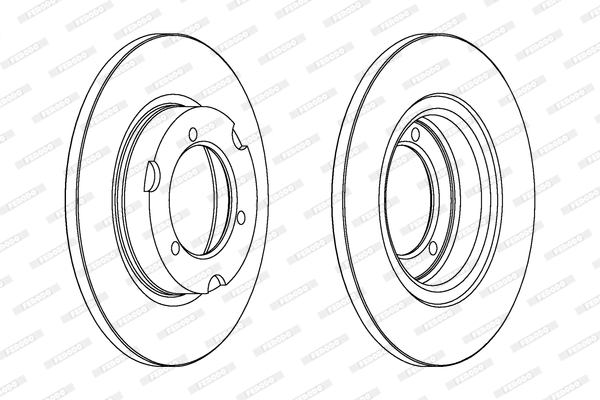 Disco freno LV X2 FERODO DDF024