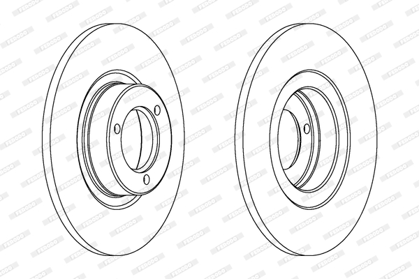 Disco freno LV X2 FERODO DDF041