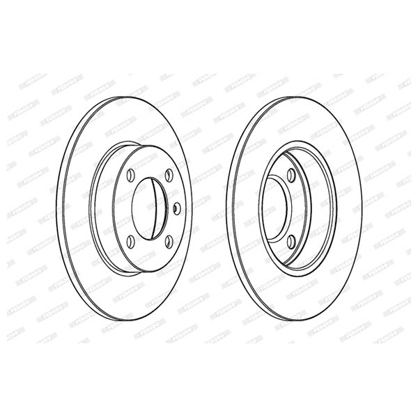 Disco freno LV X2 FERODO DDF042