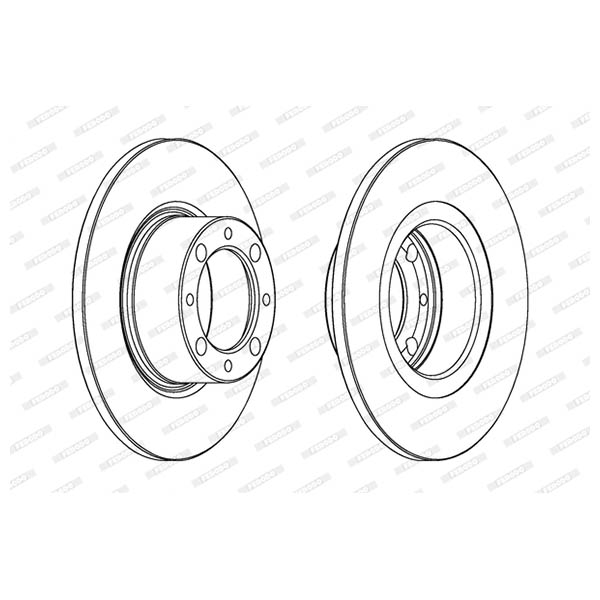 Disco freno LV X2 FERODO DDF044