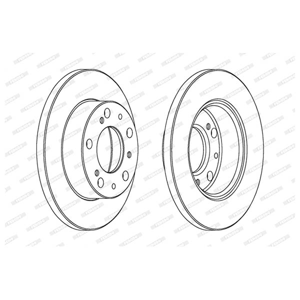 Disco freno LV X2 FERODO DDF063