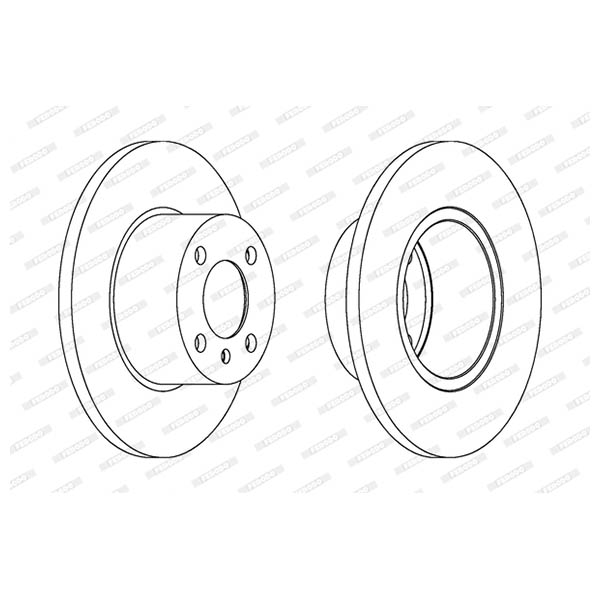 Disco freno LV X2 FERODO DDF075