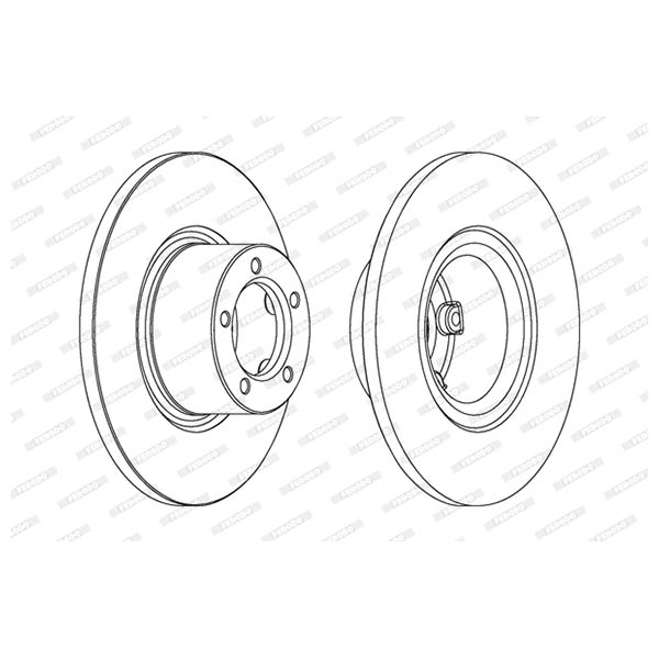 Disco freno LV X2 FERODO DDF077