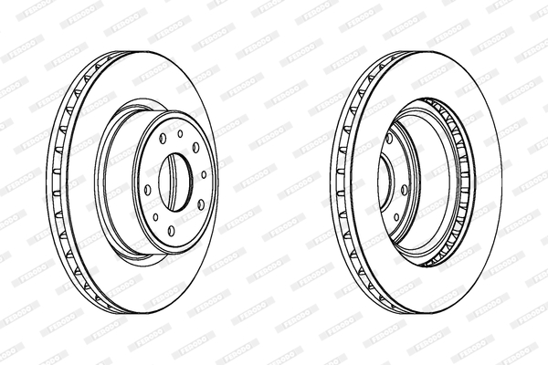 Disco freno LV X2 FERODO DDF1019