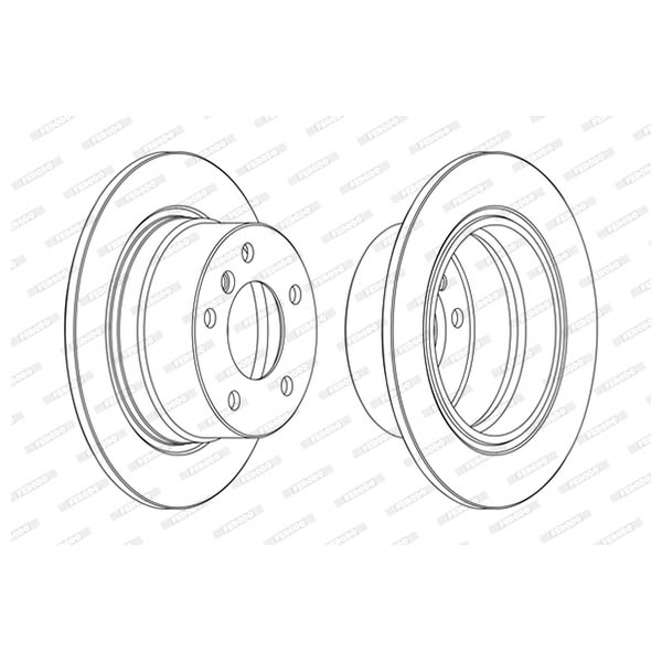 Disco freno LV X2 FERODO DDF1028C