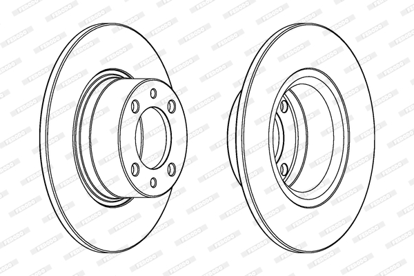 Disco freno LV X2 FERODO DDF1035