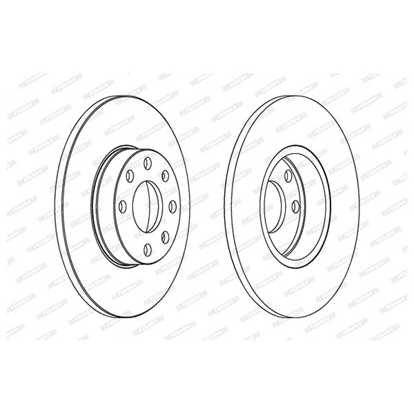 Disco freno LV X2 FERODO DDF1040