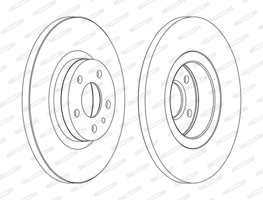 Disco freno LV X2 FERODO DDF1057C