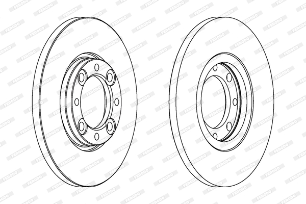 Disco freno LV X2 FERODO DDF105