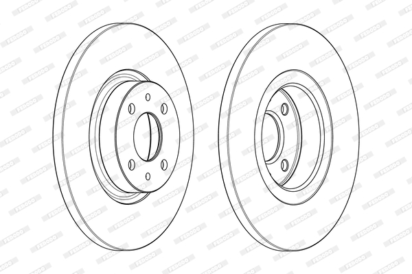 Disco freno LV X2 FERODO DDF1070