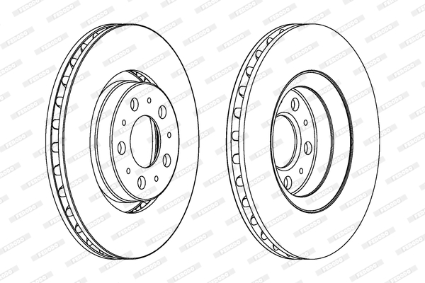 Disco freno LV X2 FERODO DDF1078