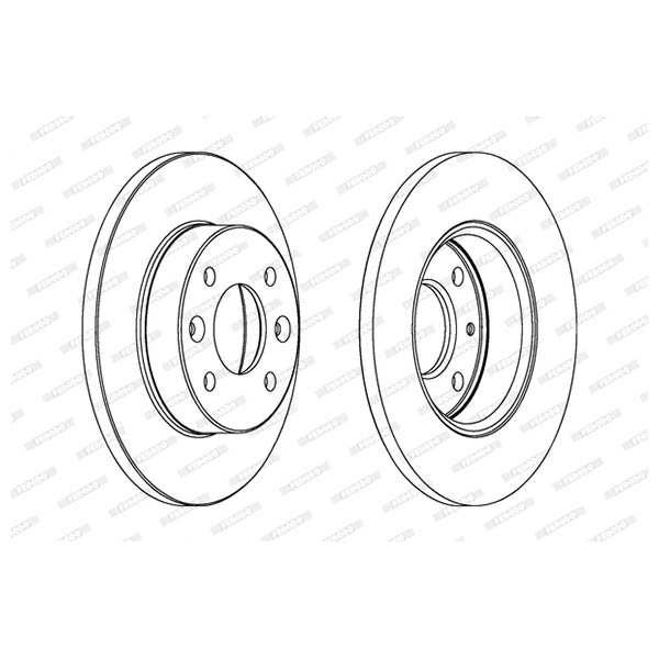 Disco freno LV X2 FERODO DDF108