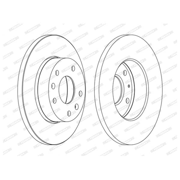 Disco freno LV X2 FERODO DDF1100C