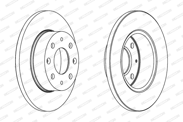 Disco freno LV X2 FERODO DDF112
