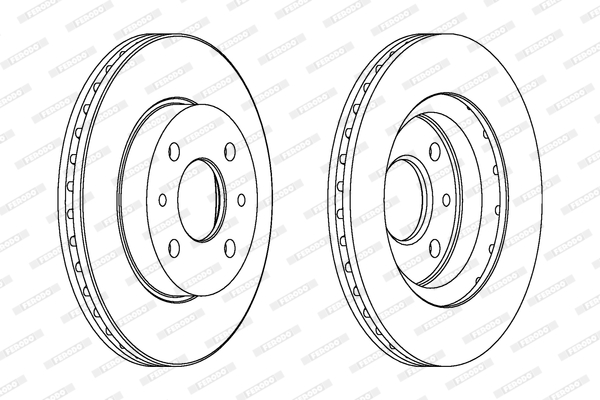 Disco freno LV X2 FERODO DDF1142