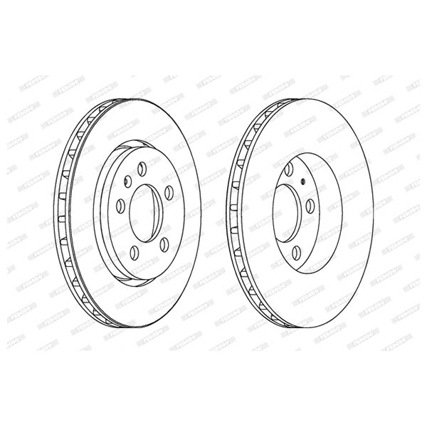 Disco freno LV X2 FERODO DDF1154C