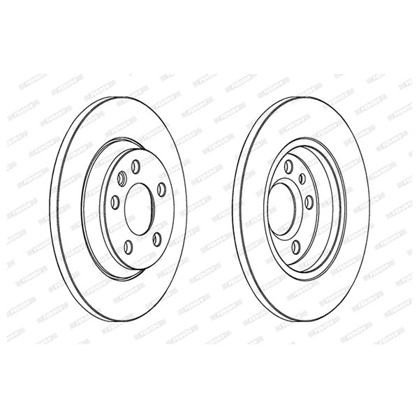 Disco freno LV X2 FERODO DDF1158