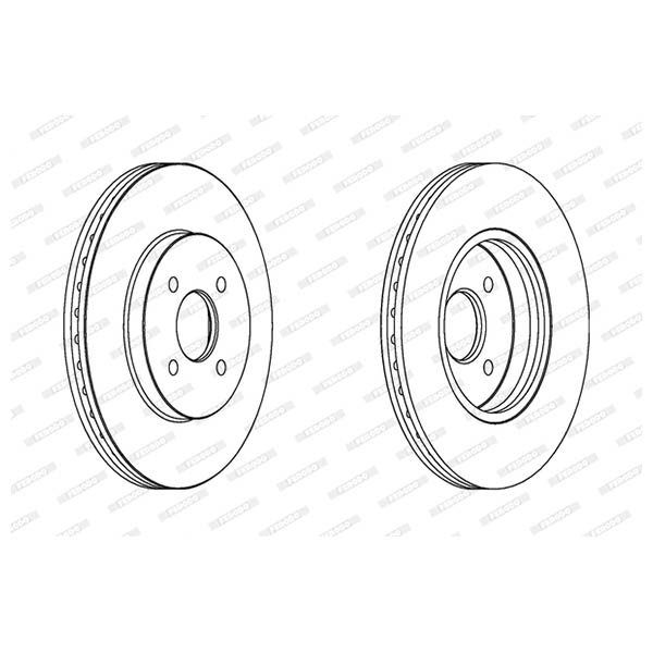 Disco freno LV X2 FERODO DDF1195