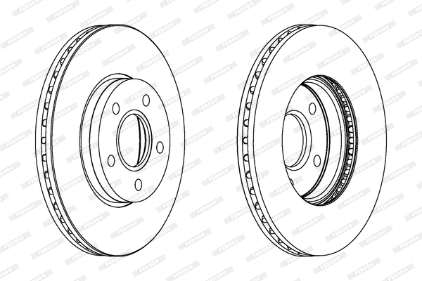 Disco freno LV X2 FERODO DDF1222