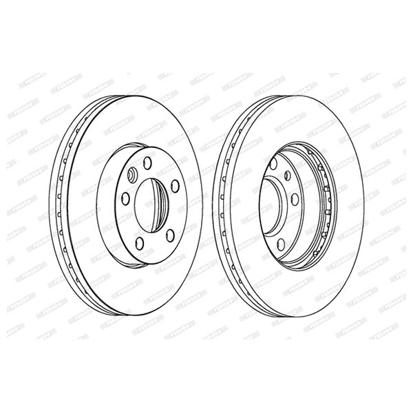 Disco freno LV X1 FERODO DDF1253C-1 (venduto singolarmente)