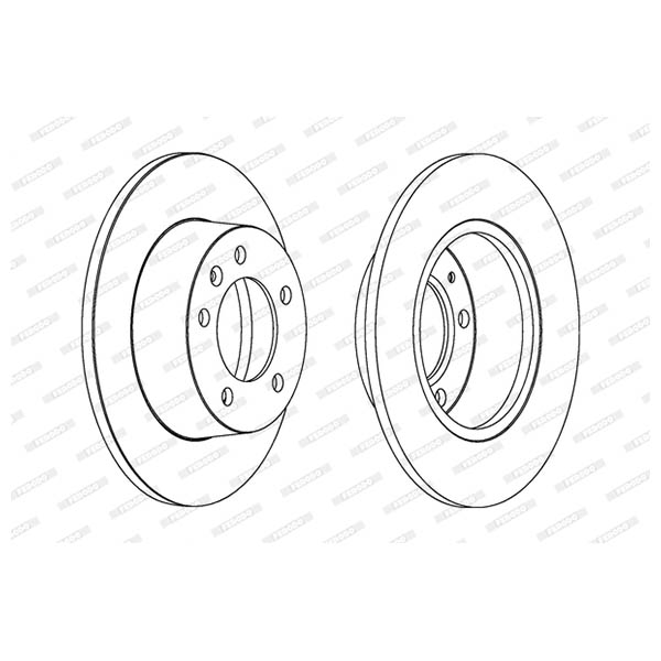 Disco freno LV X2 FERODO DDF1272
