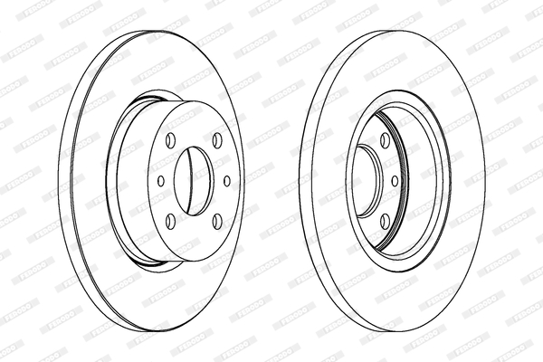 Disco freno LV X2 FERODO DDF129