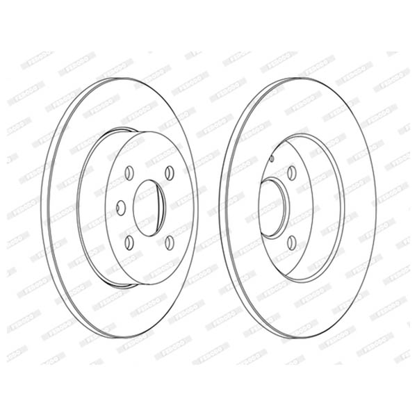 Disco freno LV X2 FERODO DDF1313C