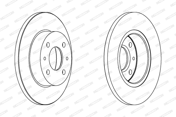 Disco freno LV X2 FERODO DDF133
