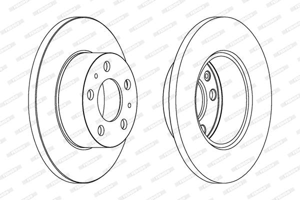 Disco freno LV X2 FERODO DDF136
