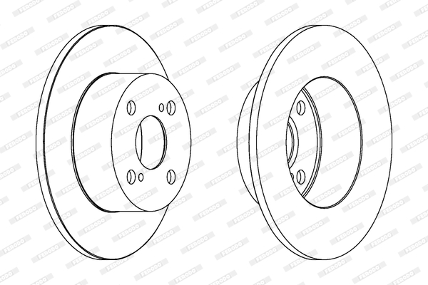 Disco freno LV X2 FERODO DDF1487