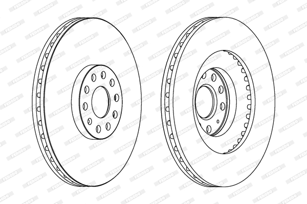 Disco freno LV X1 FERODO DDF1504C-1 (venduto singolarmente)