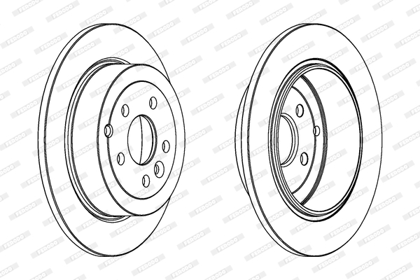 Disco freno LV X2 FERODO DDF1578