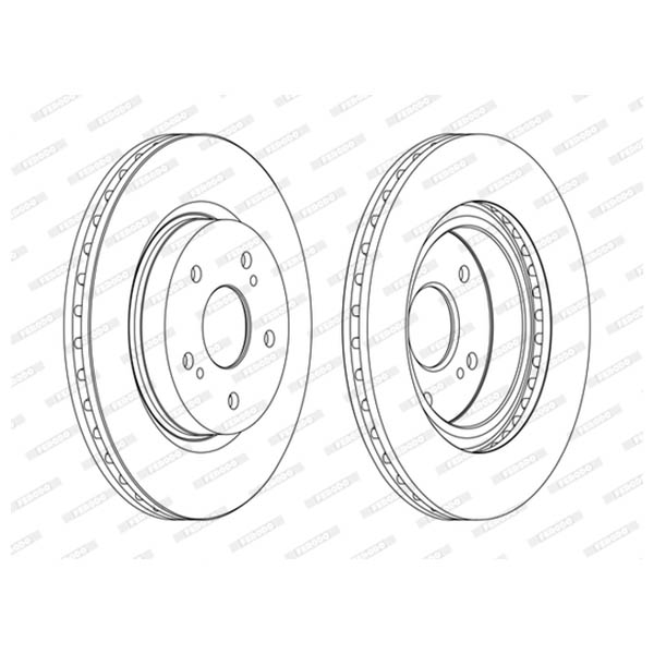 Disco freno LV X2 FERODO DDF1635C